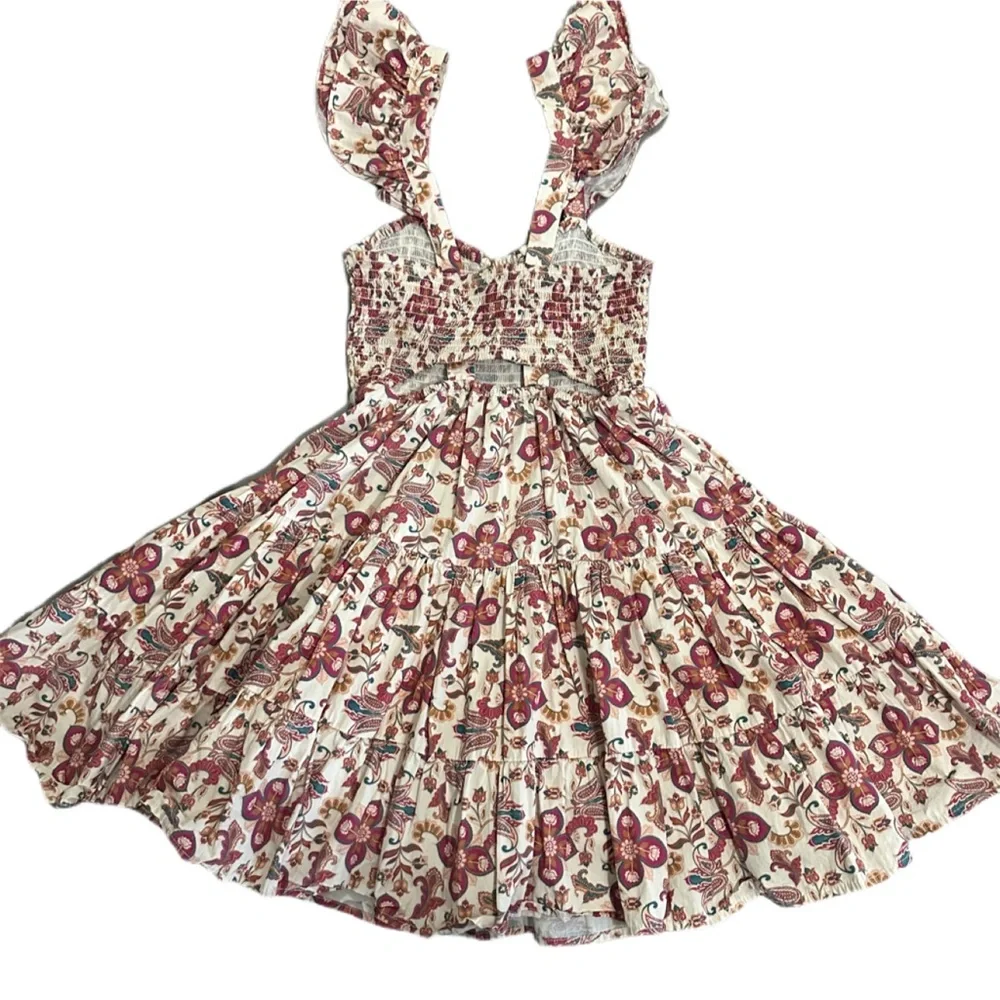 Anthropologie FOREVER THAT GIRL Floral Sweetheart -Bohemian Mini Dress/Size: XXS - Picture 3 of 12